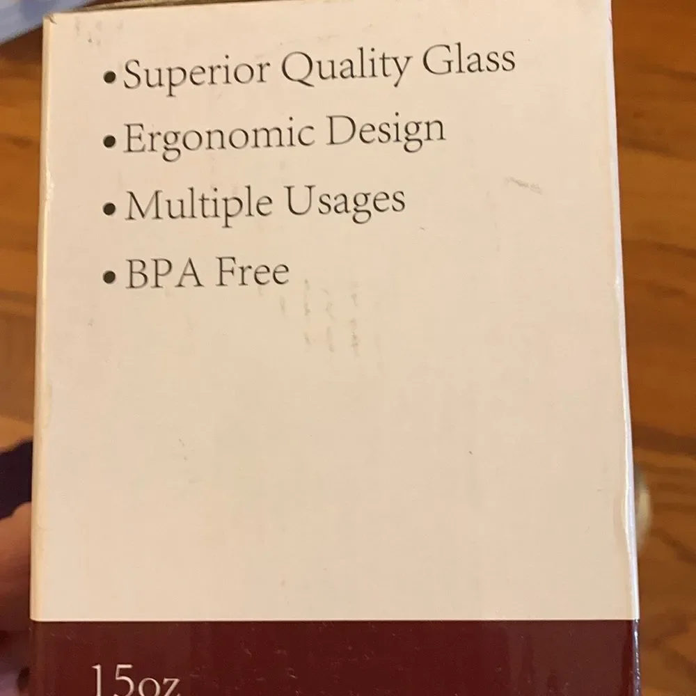 “Great job dad – I turned out awesome” stemless wine glass NWT